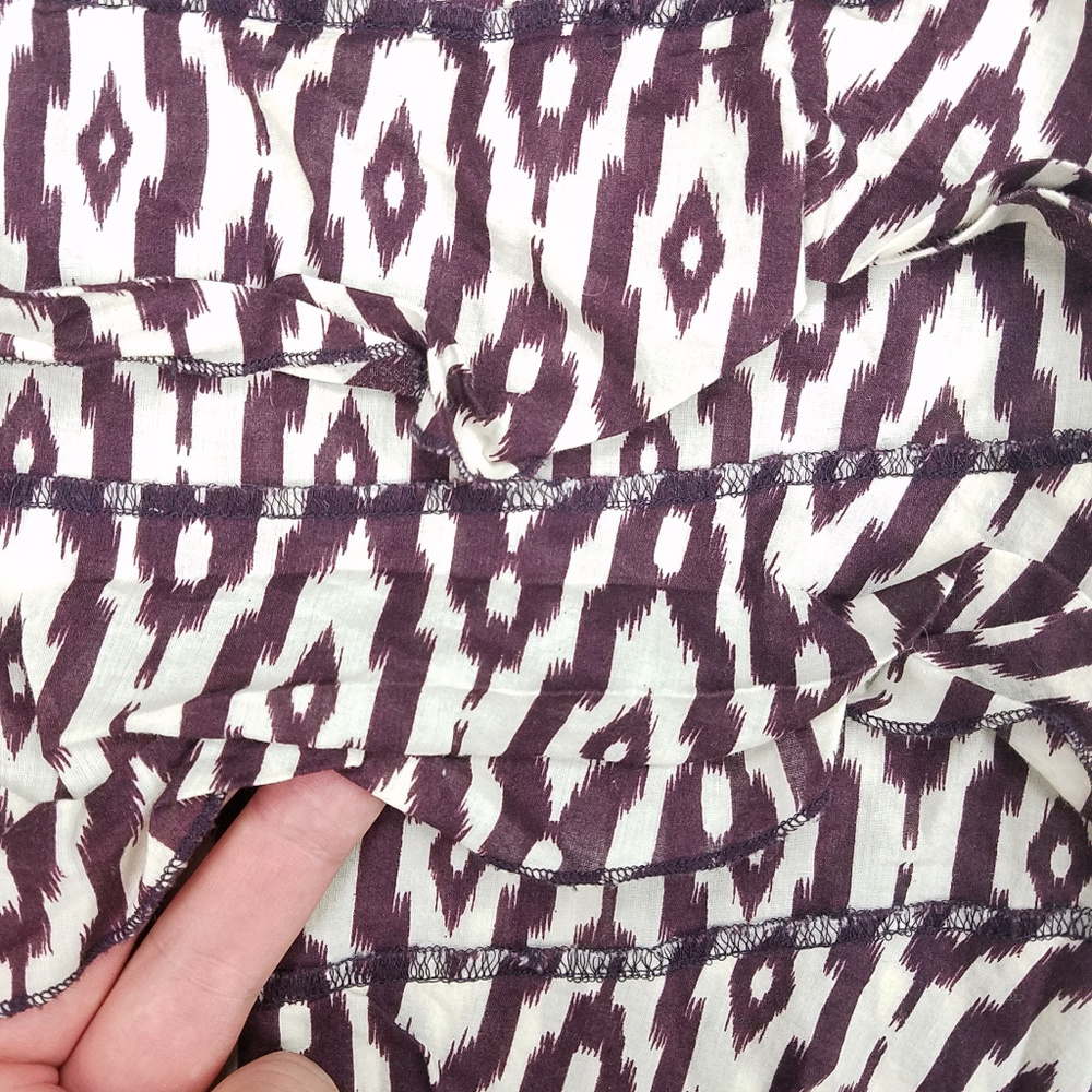 Ann Taylor LOFT Ruffle Front Tank Blouse Sz L - Picture 4 of 6